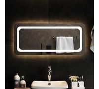 vidaXL Specchio da Bagno con Luci LED 90x40 cm