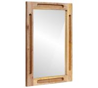 vidaXL Specchio da bagno con specchio Marrone 50 x 2,5 x 70 cm