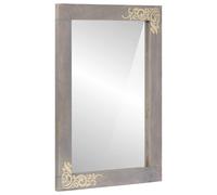 vidaXL Specchio da bagno Grigio 70 x 50 x 2,5 cm