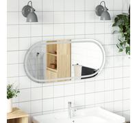 vidaXL Specchio da Bagno LED 100x45 cm Ovale