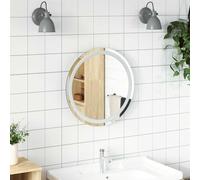 vidaXL Specchio da Bagno LED 50 cm Rotondo