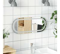 vidaXL Specchio da Bagno LED 50x20 cm Ovale