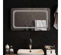 vidaXL Specchio da bagno LED Trasparente 70 x 40 cm vetro temperato