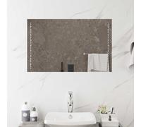 vidaXL Specchio da bagno LED Trasparente 80 x 50 cm vetro temperato