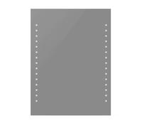 vidaXL Specchio da Bagno Luci LED Bianco 60x80 cm Accessori Specchiera Trucco