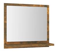 vidaXL Specchio da Bagno Rovere Fumo 40x10,5x37cm in Legno Multistrato