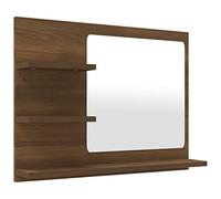 vidaXL Specchio da Bagno Rovere Marrone 60x10,5x45cm Legno Multistrato