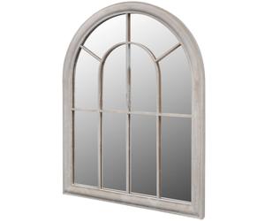 vidaXL Specchio da Giardino Rustico con Arcata 69x89cm Interni Esterni