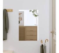 vidaXL Specchio da Parete 40x60 cm Vetro Rettangolare