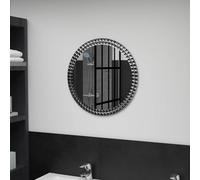 vidaXL Specchio da Parete Specchiera da Muro Decorazioni per la Casa Accessori Decorativi Prodotti per la Casa 50 cm in Vetro Temperato