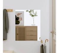 vidaXL Specchio da Parete 50x60 cm Vetro Rettangolare, Specchio, Specchio vanità, Specchio per Trucco, Specchio a Muro, Specchio pensile, specchi