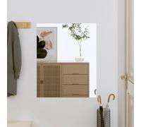 vidaXL Specchio da Parete 50x60 cm Vetro Rettangolare, Specchio, Specchio vanità, Specchio per Trucco, Specchio a Muro, Specchio pensile, specchi