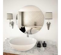 vidaXL Specchio da Parete 60 cm in Vetro Circolare