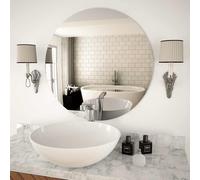 vidaXL Specchio da Parete 70 cm in Vetro Circolare