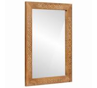 vidaXL specchio da parete 70 x 50 cm Legno ingegnerizzato e Vetro