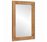 vidaXL specchio da parete 70 x 50 cm Legno ingegnerizzato e Vetro