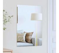 vidaXL Specchio da parete 70 x 50 cm vetro temperato Rettangolare