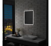 vidaXL Specchio da Parete a LED per Bagno 50x60 cm