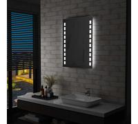 vidaXL Specchio da Parete a LED per Bagno 60x80 cm
