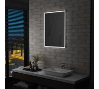 vidaXL Specchio da Parete a LED per Bagno 60x80 cm
