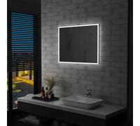 Specchio da parete a led per bagno 80x60 cm