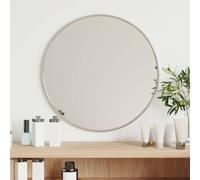 vidaXL Specchio da Parete Argento Ø 40 cm Rotondo