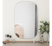 vidaXL Specchio da Parete Argento 80x50 cm