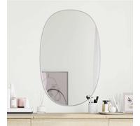 vidaXL Specchio da Parete Argento 80x50 cm