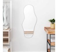 vidaXL Specchio da Parete Argento 90x40 cm
