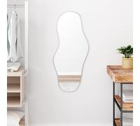 vidaXL Specchio da Parete Argento 90x40 cm