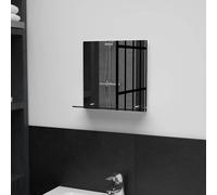 vidaXL Specchio da Parete con Mensola 30x30 cm in Vetro Temperato