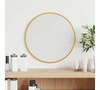 vidaXL Specchio da Parete Dorato Ø 30 cm Rotondo
