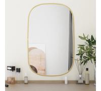 VidaXL Specchio da Parete Dorato 70x45 cm