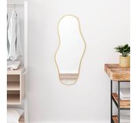 vidaXL Specchio da Parete Dorato 80x35 cm