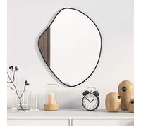 vidaXL Specchio da Parete Nero 50x40 cm