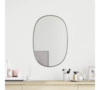 vidaXL Specchio da Parete Nero 60x40 cm