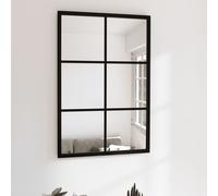 vidaXL Specchio da Parete Nero 60x40 cm in Metallo