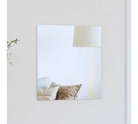 vidaXL Specchio da parete Quadrato 40 x 40 cm vetro temperato