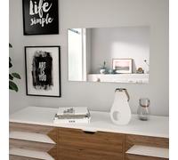 vidaXL Specchio da Parete Rettangolare in Vetro Decorazione Murale Specchiera