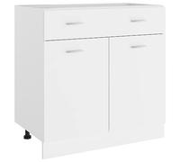 vidaXL Mobile Inferiore Cassetto Bianco 80x46x81,5cm Legno Multistrato