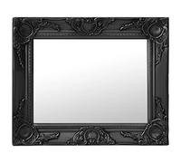 vidaXL Specchio da parete Stile barocco 50x40 cm Nero