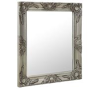 vidaXL Specchio da Parete Stile Barocco 50x60 cm Argento