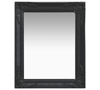 vidaXL Specchio da Parete Stile Barocco 50x60 cm Nero