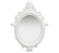 vidaXL Specchio da Parete Stile Castello 56x76 cm Bianco
