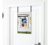 vidaXL Specchio da Porta Oro 40x60 cm in Vetro e Alluminio