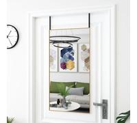 vidaXL Specchio da Porta Oro 50x100 cm in Vetro e Alluminio