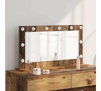 vidaXL Specchio da Toeletta Legno Antico Legno, Vetro 80 x 45 x 18 cm