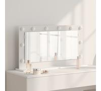 Specchio da Vanità Bianco 80 x 45 x 18 cm Rettangolare
