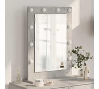 vidaXL Specchio da Vanità con specchio Grigio cemento 70 x 50 x 18 cm