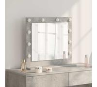 Specchio da Vanità Grigio cemento 60 x 55 x 18 cm Rettangolare